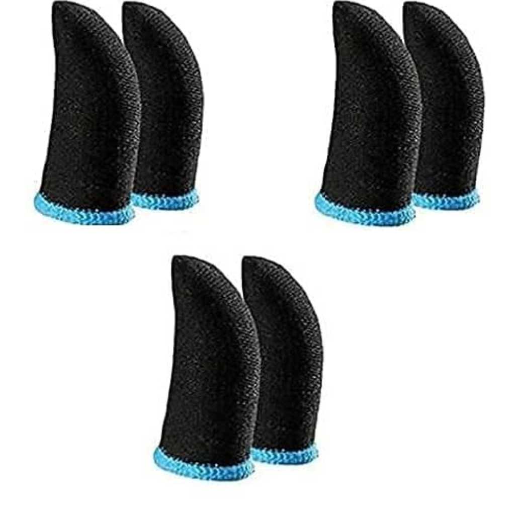 Finger Sleeves for Gaming – Anti-Sweat Thumb & Finger Sleeves (Pack of 3 Pair)