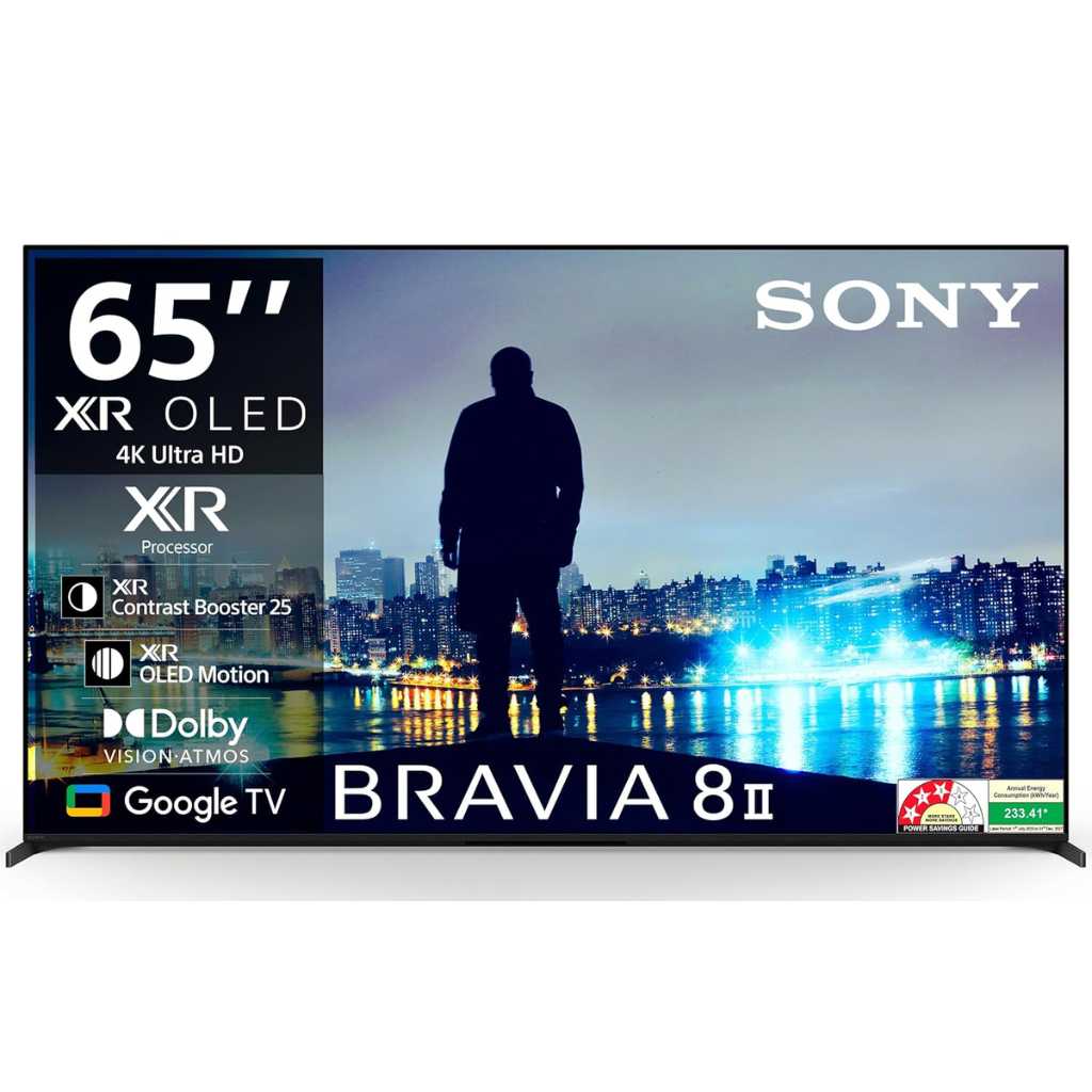 Sony 164 cm (65 inches) BRAVIA 8M2 Series 4K Ultra HD Smart OLED Google TV (K-65XR80M2)