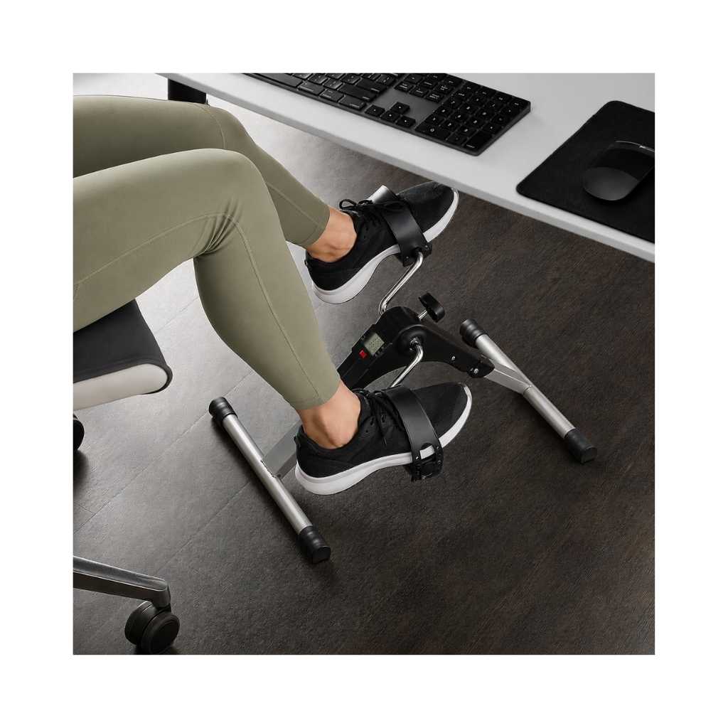 Foldable Mini Fitness Cycle Pedal Exerciser with LCD Display