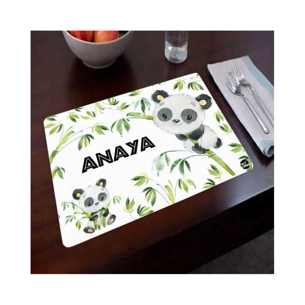 Personalized Tablemat Return Gifts for First Birthday Party - Cute Panda