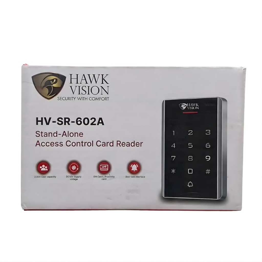 Hawk Vision HV-SR-602A RFID Standalone Access Control System with Card & PIN Entry