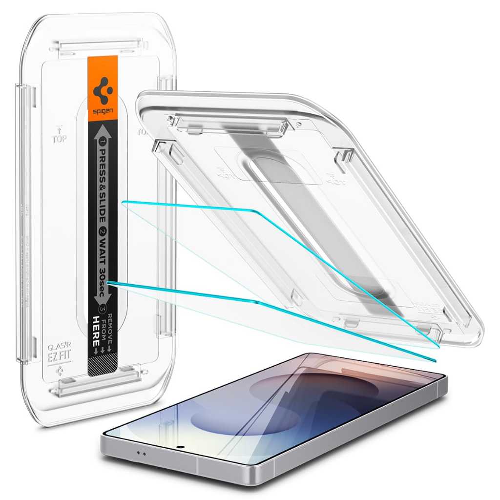 Spigen EZ Fit Tempered Glass Screen Protector for Samsung Galaxy S25 Ultra (2 Pack)