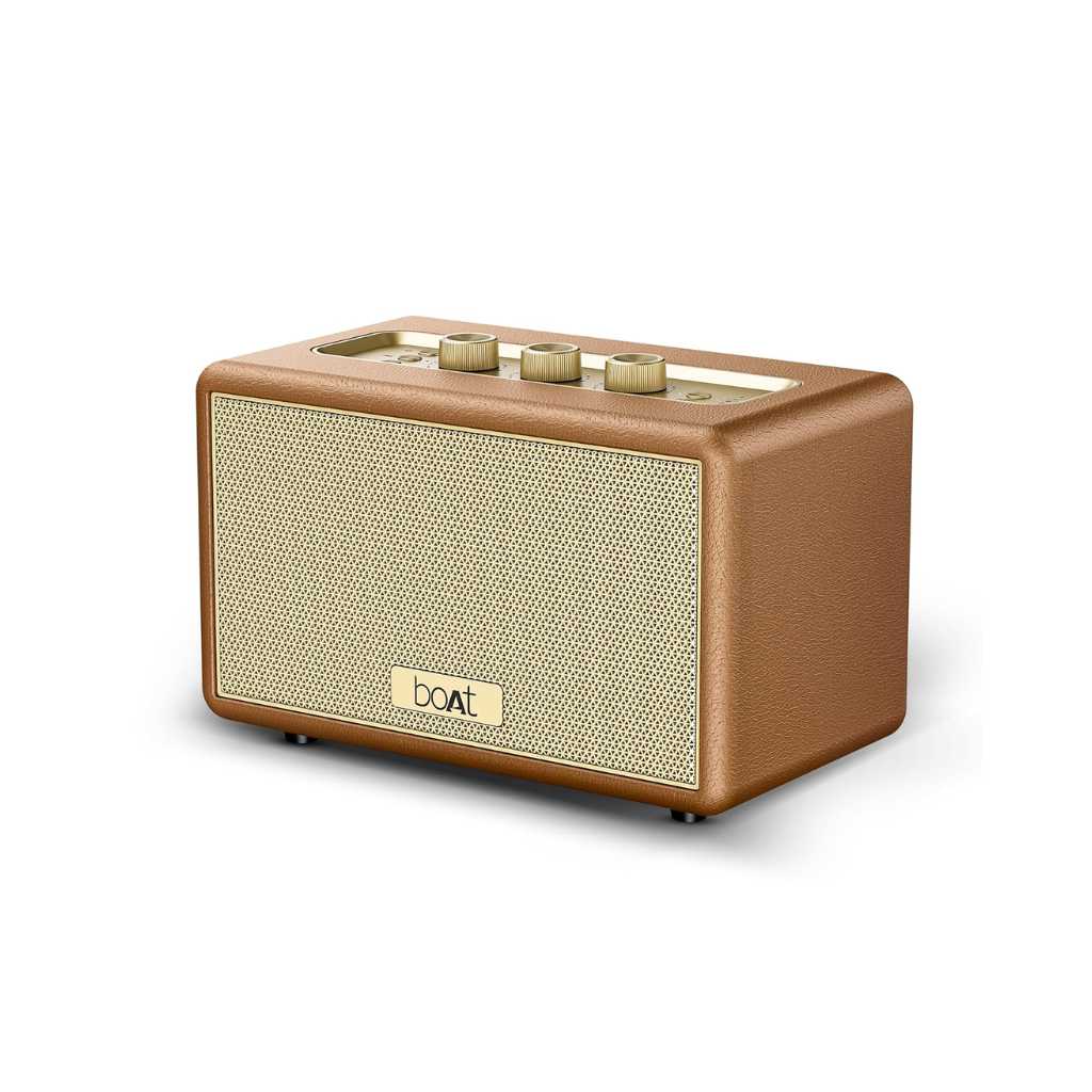 boAt Stone Opus 80W Bluetooth Speaker (Caramel Brown)