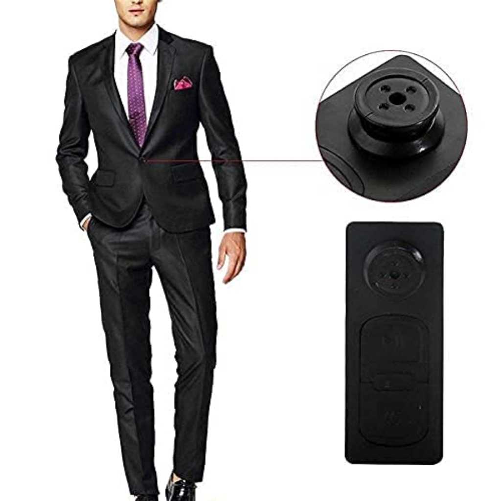 TECHNOVIEW Spy Mini Hidden Camera in Button Portable Video and Audio Recorder 720p HD