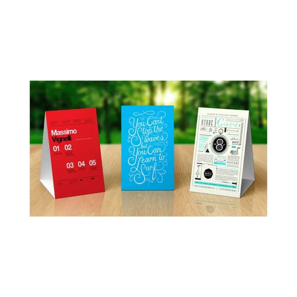Plastic Tent Card