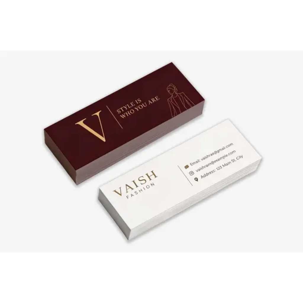 Mini Visiting Cards 2.7 × 1.1 Inches