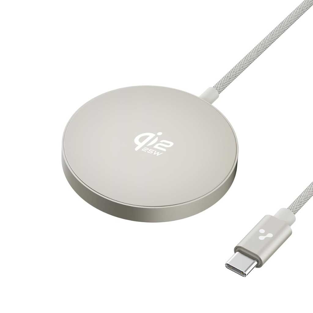 Ambrane AerosynQ 2 25W Qi2.2 MagSafe Wireless Charger – Titanium