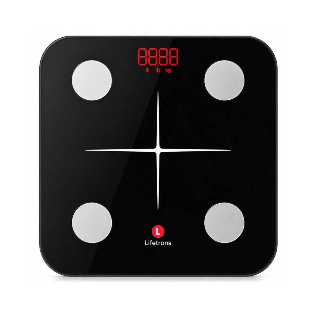 Lifetrons Slinky Lite Smart Body Fat Scale – Digital Weighing Machine with BMI & 13 Body Metrics